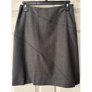 Luca Luca Gray 100% Wool Pencil Skirt Size 40/Small Made In Italy MIDI EUC